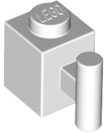 Brick, Modified 1 x 1 with Bar Handle