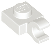 Plate, Modified 1 x 1 with Open O Clip (Horizontal Grip)