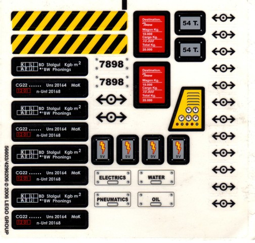 Sticker Sheet for Set 7898 - (56603/4296206)