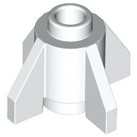 Brick, Round 1 x 1 with Fins