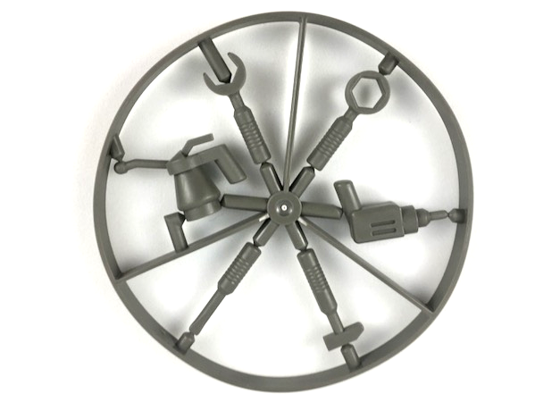 Minifigure, Utensil Tool Wheel, 6 on Sprue