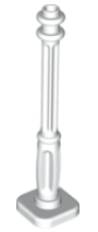 Support 2 x 2 x 7 Lamp Post, 4 Base Flutes