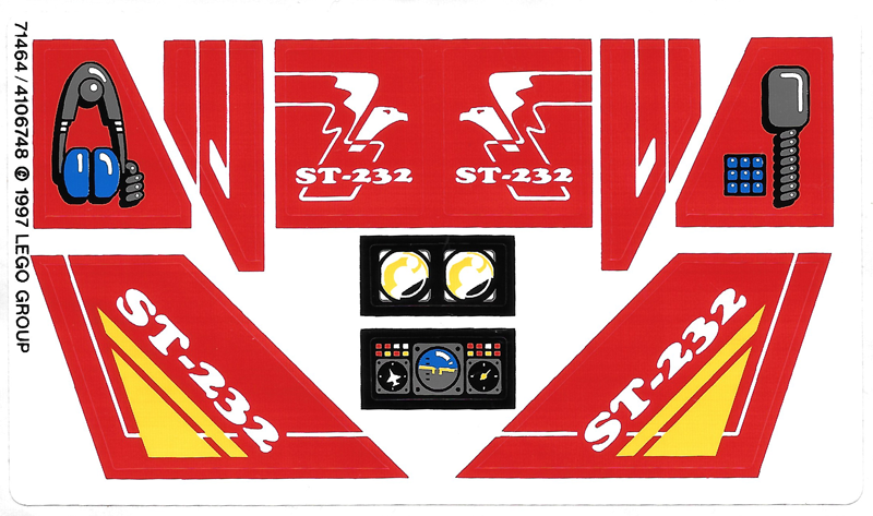 Sticker Sheet for Set 8232 - (71464/4106748)