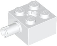 Brick, Modified 2 x 2 with Pin and Axle Hole