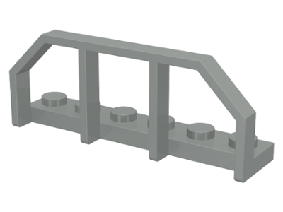 Plate, Modified 1 x 6 with Train Wagon End
