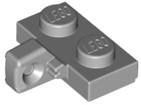 Hinge Plate 1 x 2 Locking with 1 Finger on Side with Bottom Groove