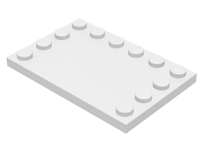 Tile, Modified 4 x 6 with Studs on Edges