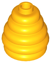 Cone 2 x 2 x 1 2/3 with Stacked Rings (Beehive / Cotton Candy)