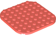 Plate, Round 8 x 8 with Rounded Corners