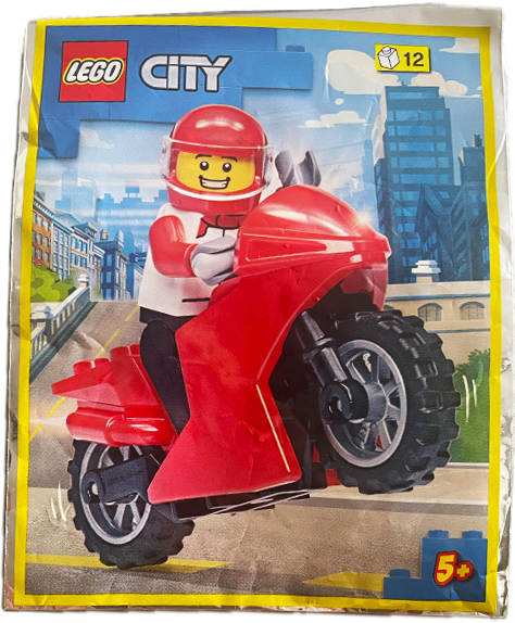 Motorcycle with Driver foil pack