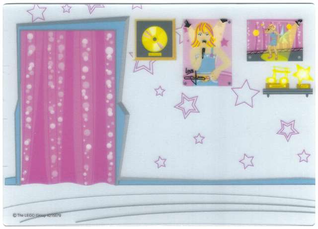 Plastic Backdrop for Set 5942 - Dressing Room