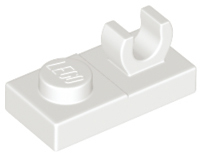 Plate, Modified 1 x 2 with Open O Clip on Top