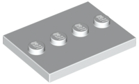 Tile, Modified 3 x 4 with 4 Studs in Center