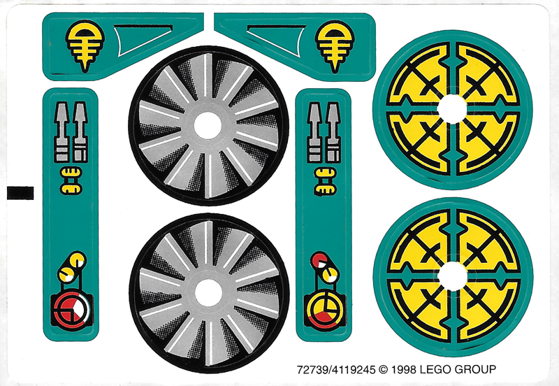 Sticker Sheet for Set 8269 - Sheet 1 (72739/4119245)