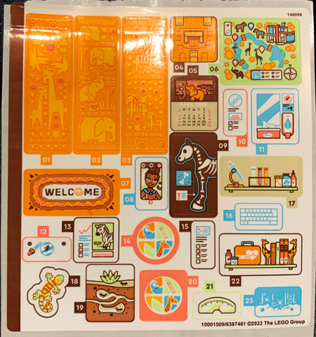 Sticker Sheet for Set 41717 - (10001509/6387461)