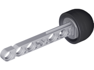 Projectile Arrow, Liftarm Shaft with Solid Black Rubber End