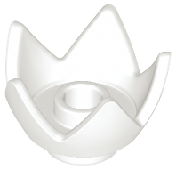 Minifigure, Headgear Crown Eggshell with 5 Points and Center Stud
