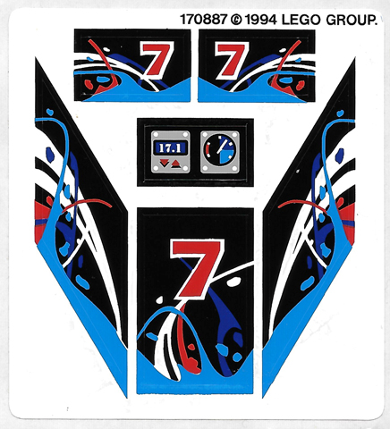 Sticker Sheet for Set 8223 - (170887)