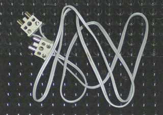 Electric, Wire 12V / 4.5V with 2 Leads, 96 Studs Long with 2 Light Gray Electric, Connector, 2-Way Male Squared Narrow Long with Center Post (x466c96 / 766c01)