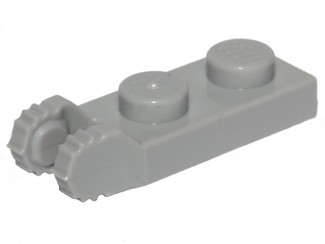 Hinge Plate 1 x 2 Locking with 2 Fingers on End (Undetermined Type)