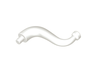 Elephant Tail / Trunk with Bar End - Short Curved Tip