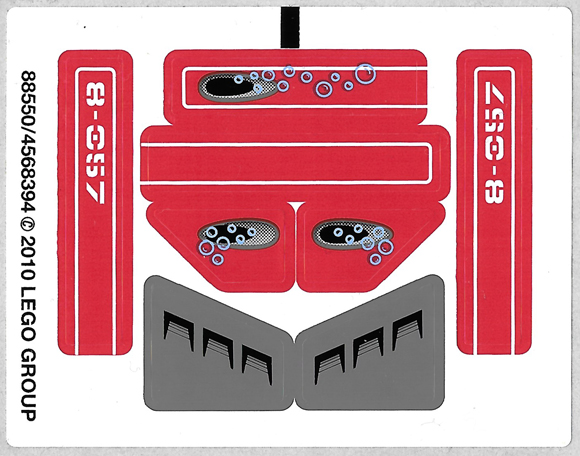 Sticker Sheet for Set 8057 - (88550/4568394)