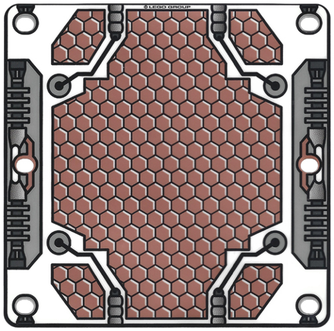 Plastic Square 14 x 14 with Solar Panel Pattern