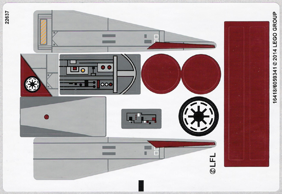 Sticker Sheet for Set 75039 - (16418/6059341)