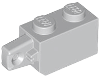 Hinge Brick 1 x 2 Locking with 1 Finger Vertical End