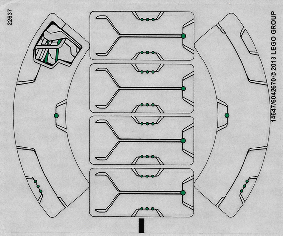Sticker Sheet for Set 76003 - (14647/6042670)