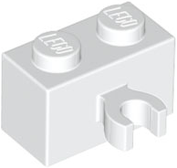 Brick, Modified 1 x 2 with Open O Clip Thick (Vertical Grip)