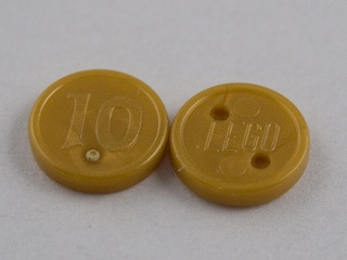 Minifigure, Utensil Coin Type 2 with 10 Mark