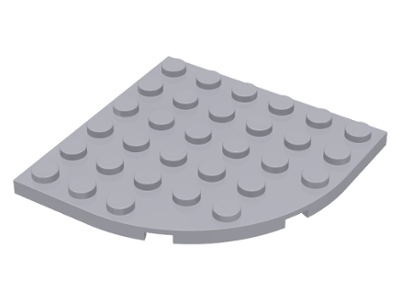 Plate, Round Corner 6 x 6