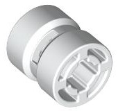 Wheel  8mm D. x 9mm for Slicks, Hole Notched for Wheels Holder Pin