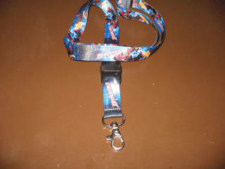 Key Neck Strap with Detachable Fob and Bionicle BARRAKI Pattern