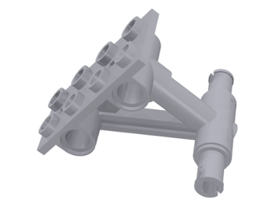 Plate, Modified 2 x 4 Thin with Bottom Struts to Pins