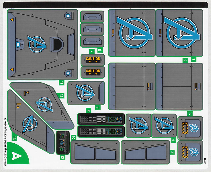 Sticker Sheet for Set 76248, Sheet 1 - (10101846/6422252)