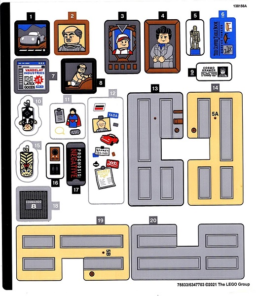 Sticker Sheet for Set 21328 - (78833/6347703)
