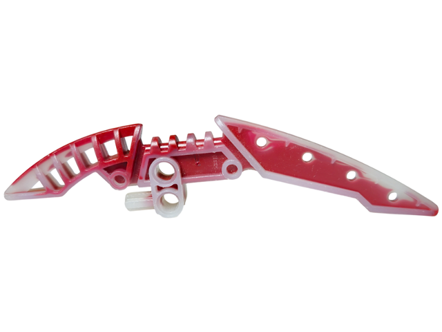Bionicle Weapon Staff of Light Blade with Marbled Dark Red Pattern