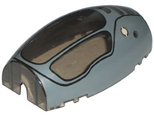 Windscreen 10 x 6 x 3 Bubble Canopy Double Tapered with Dark Bluish Gray Jedi Starfighter Pattern