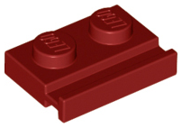 Plate, Modified 1 x 2 with Door Rail