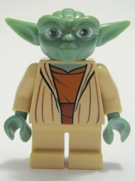 [M sw0219 (No Colour)] Yoda (Clone Wars, Gray Hair)