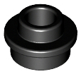 Plate, Round 1 x 1 with Open Stud