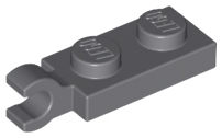 Plate, Modified 1 x 2 with Clip on End (Horizontal Grip)