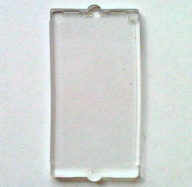 [P 60602 (Trans-Clear)] Glass for Window 1 x 2 x 3 Flat Front