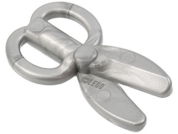 [P 18920 (Flat Silver)] Minifigure, Utensil Scissors