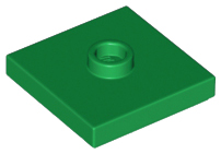 Plate, Modified 2 x 2 with Groove and 1 Stud in Center (Jumper)