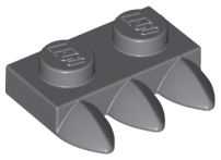 Plate, Modified 1 x 2 with 3 Teeth