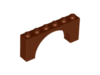Arch 1 x 6 x 2 - Medium Thick Top without Reinforced Underside
