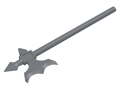 Minifigure, Weapon Axe, Halberd Elaborate